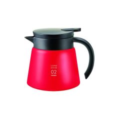 Hario V60 Insulated Stainless Server 600ml - Red